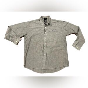 Vintage Harley Davidson Button Up Down Long Sleeve Shirt Mens XL